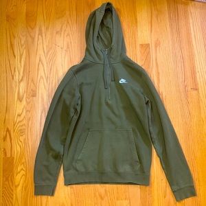Nike Half Zip Club Hoody.